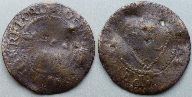 Hereford, John Lane 1661 halfpenny